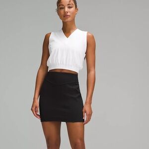 Lululemon mini Scuba pull on black skirt M